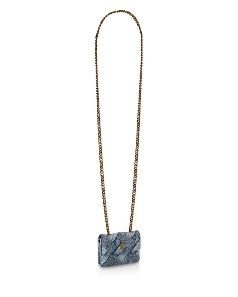 Micro Kensington Denim Crossbody Bag