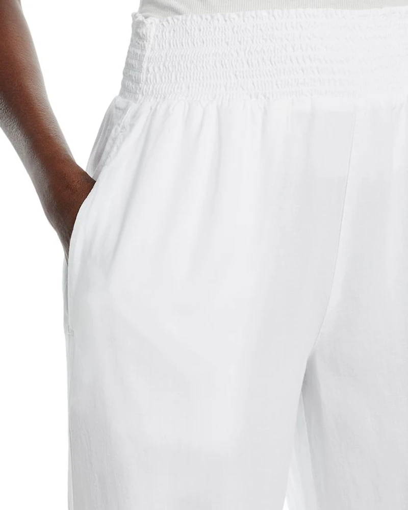 Smocked Wide Leg Pants