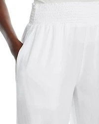 Smocked Wide Leg Pants