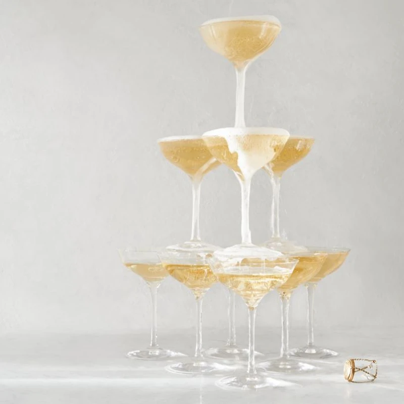 Elegance Champagne Belle Coupe Glass, Pair