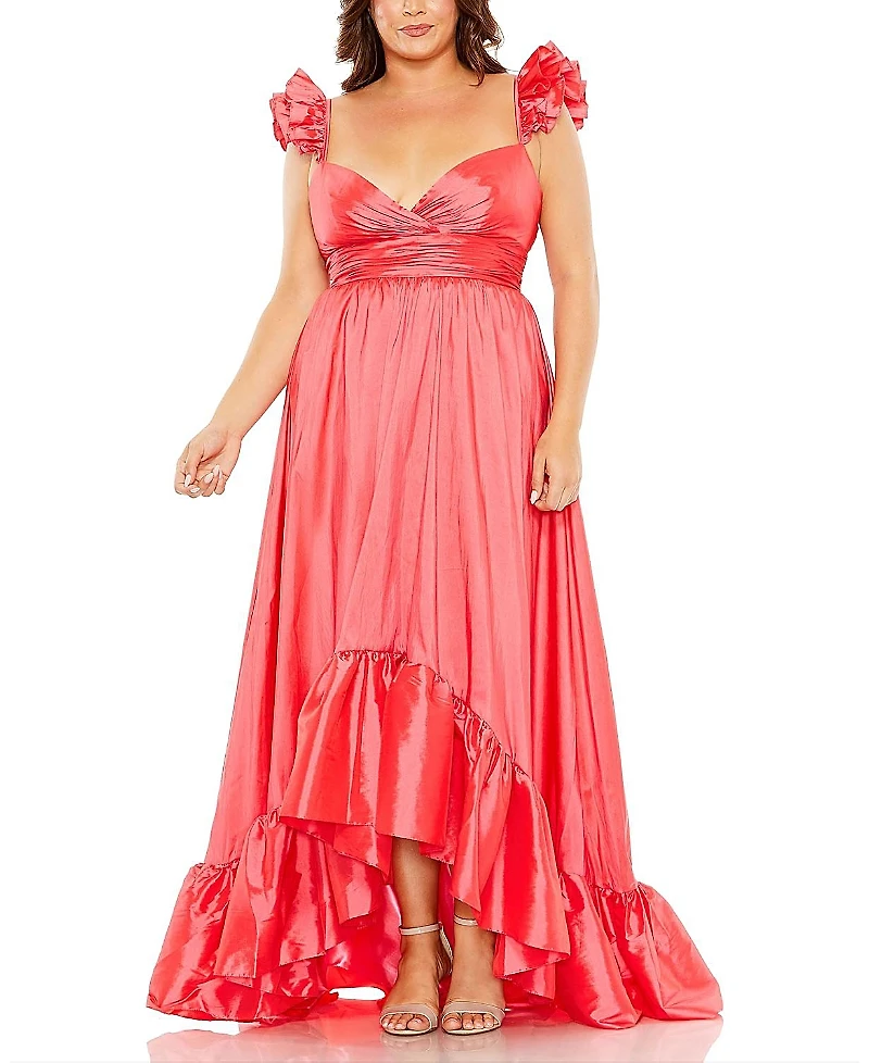 Mac Duggal High Low Ruffle Gown