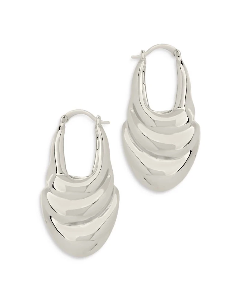 Manon Sculpted Hoop Earrings