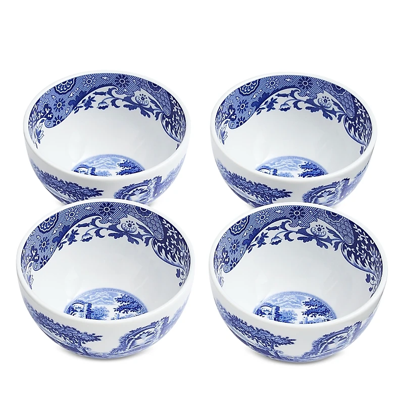 Spode Blue Italian Dip Bowls, Set of 4