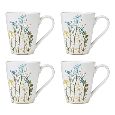 Lenox Wildflowers Mugs, Set of 4