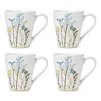 Lenox Wildflowers Mugs, Set of 4