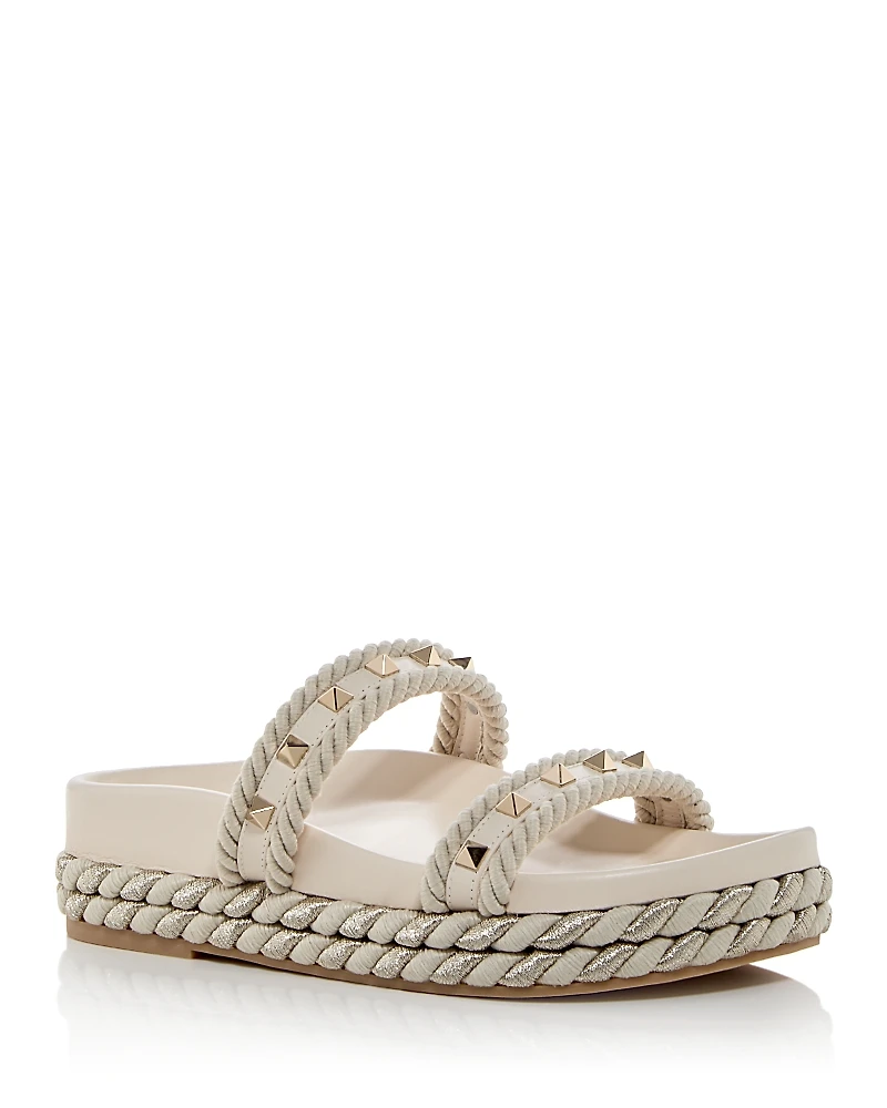 Valentino Garavani Women's Rockustd Platform Slide Sandals