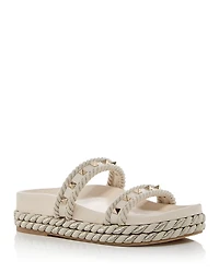 Valentino Garavani Women's Rockustd Platform Slide Sandals