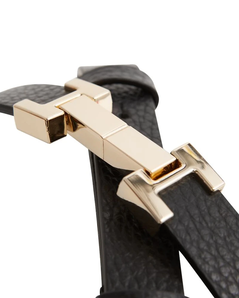 Women's Hayley Square Hinge Leather Belt