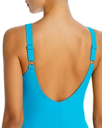 Essentials Embrace Crossover One Piece Swimsuit