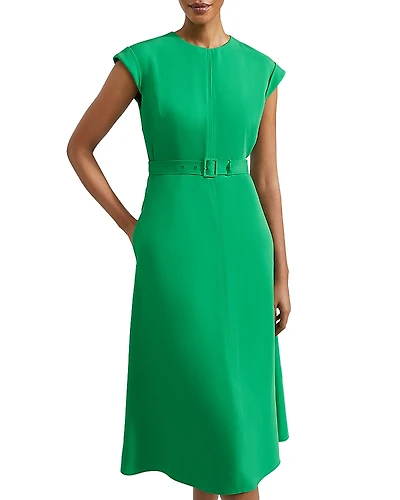Hobbs London Meera Belted Midi Dress