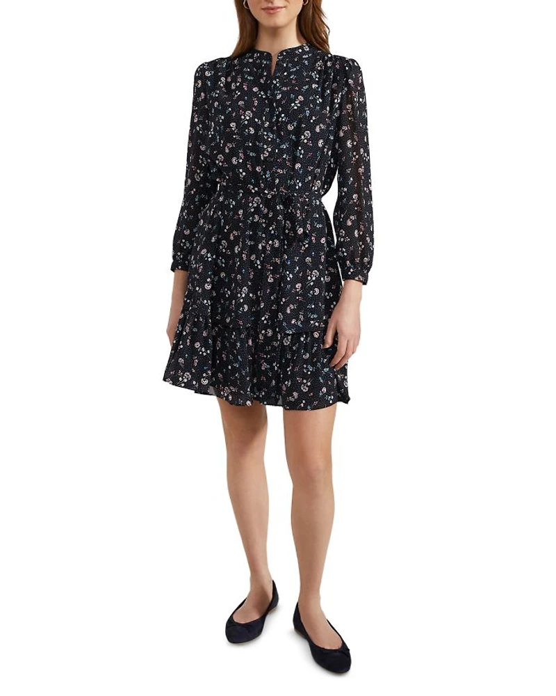Pearl Printed Tie Waist Dress