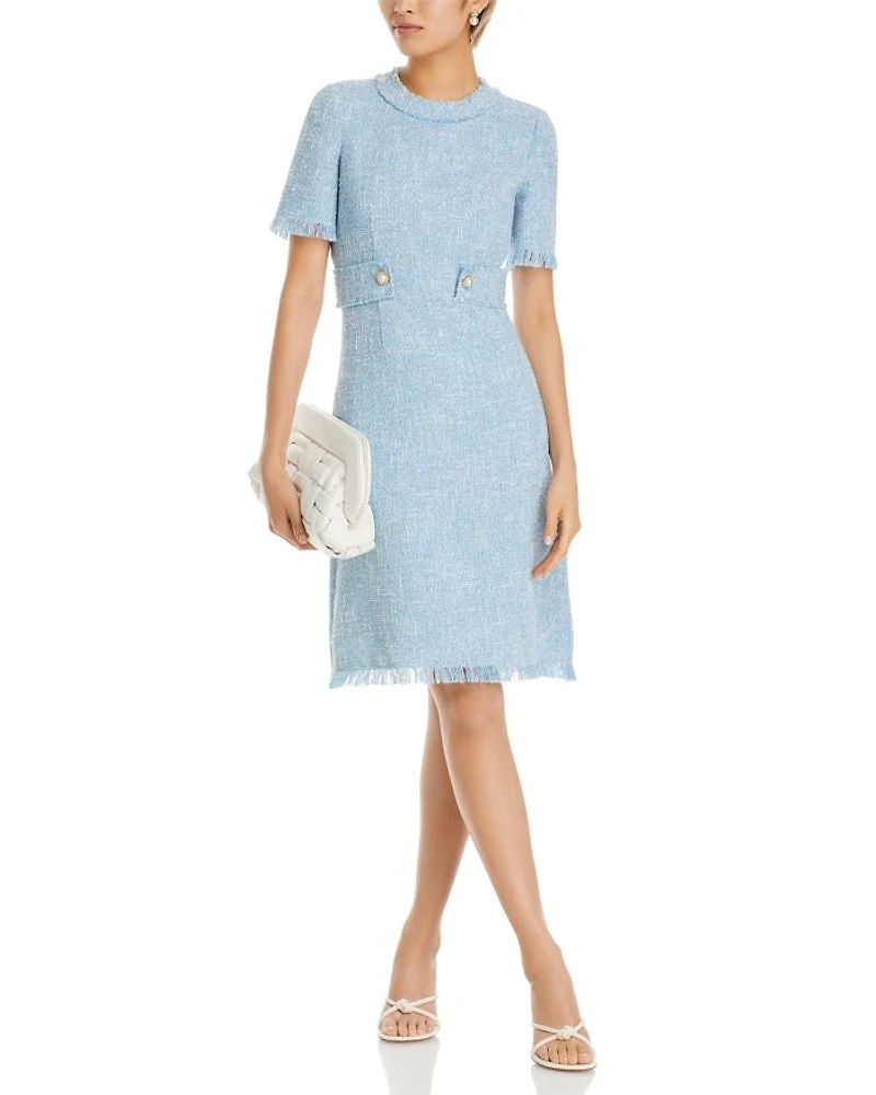 Bouclé Tweed Dress