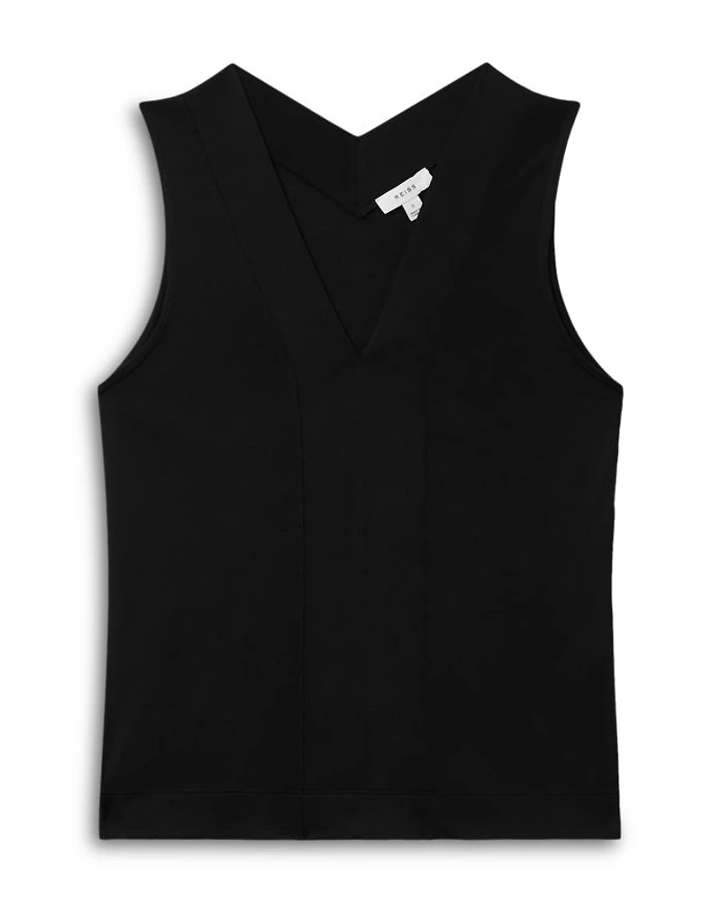Mira Sleeveless V Neck Top