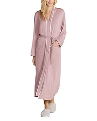 Barefoot Dreams Malibu Collection Soft Jersey Piped Robe