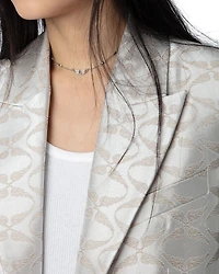 Vicka Jacquard Wings Blazer