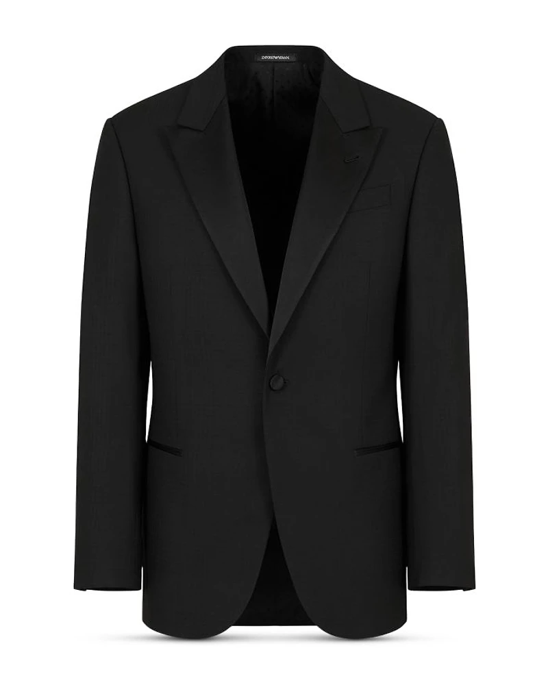 Regular Fit Crepe Wool Dinner Jacket
