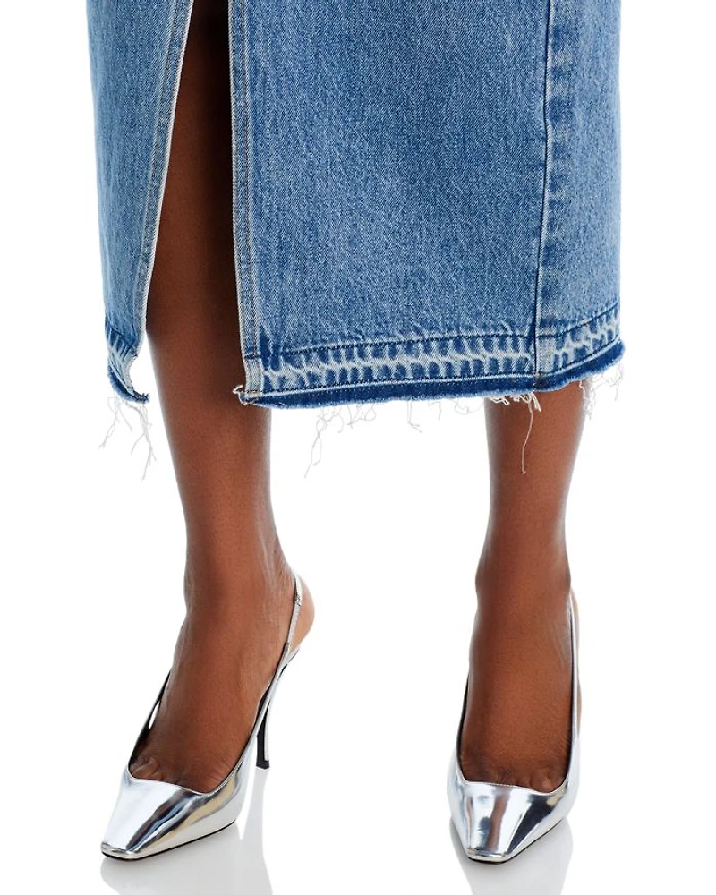 Denim Midi Skirt