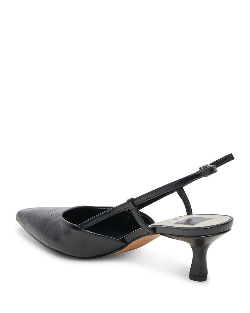 Women's Odela Pointed Toe Slip On Slingback Pumps