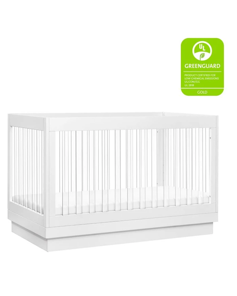 Harlow Acrylic 3-in-1 Convertible Crib