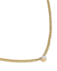 14K Yellow Gold Opal Gemstones Opal Solitaire Pendant Necklace, 14-16"