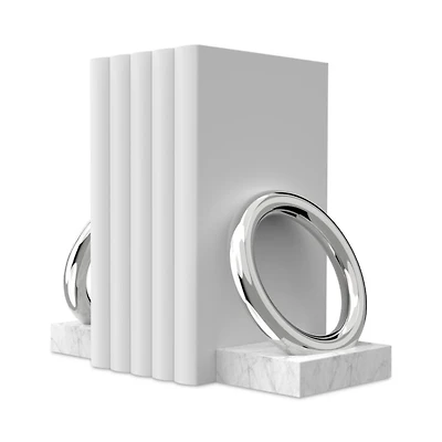 Ring Marble Base Bookends