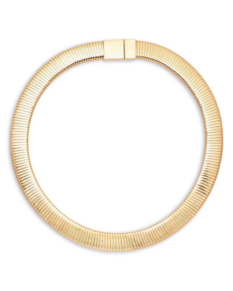 Flat Stretch Collar Necklace, 18.5"