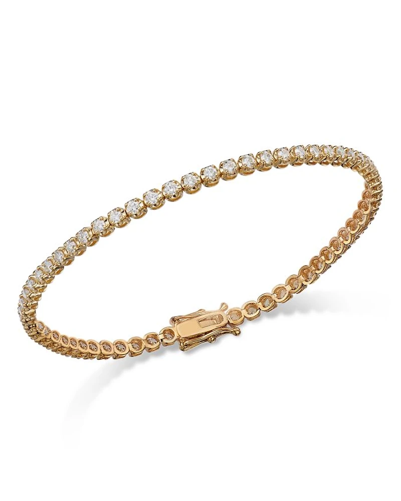 Certified Diamond Tennis Bracelet in 14K Gold