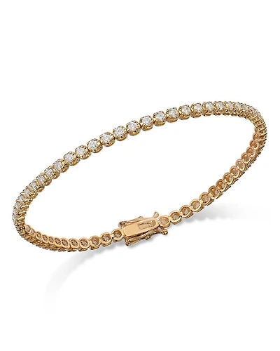 Certified Diamond Tennis Bracelet in 14K Gold