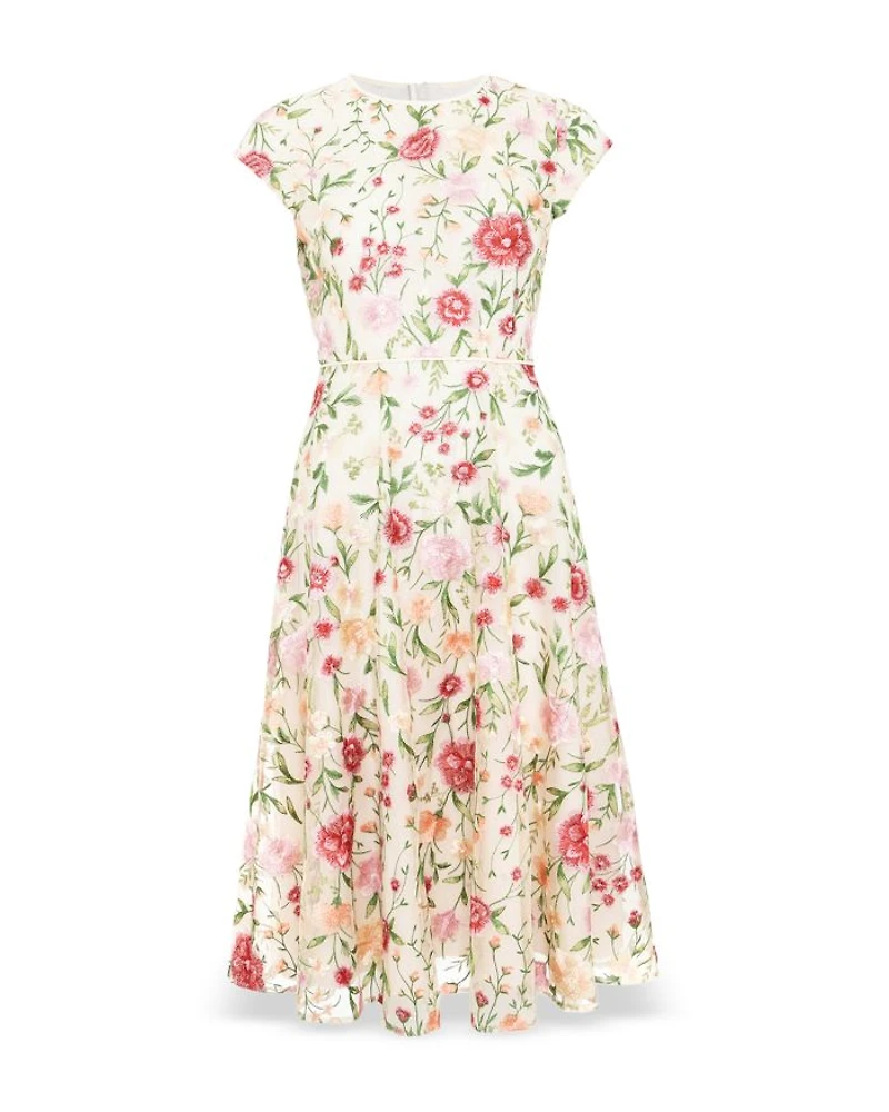 Tia Floral Embroidered Dress