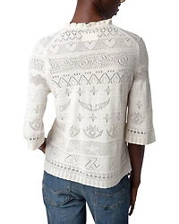 Taho Co Dentelle Cotton Lace Sweater