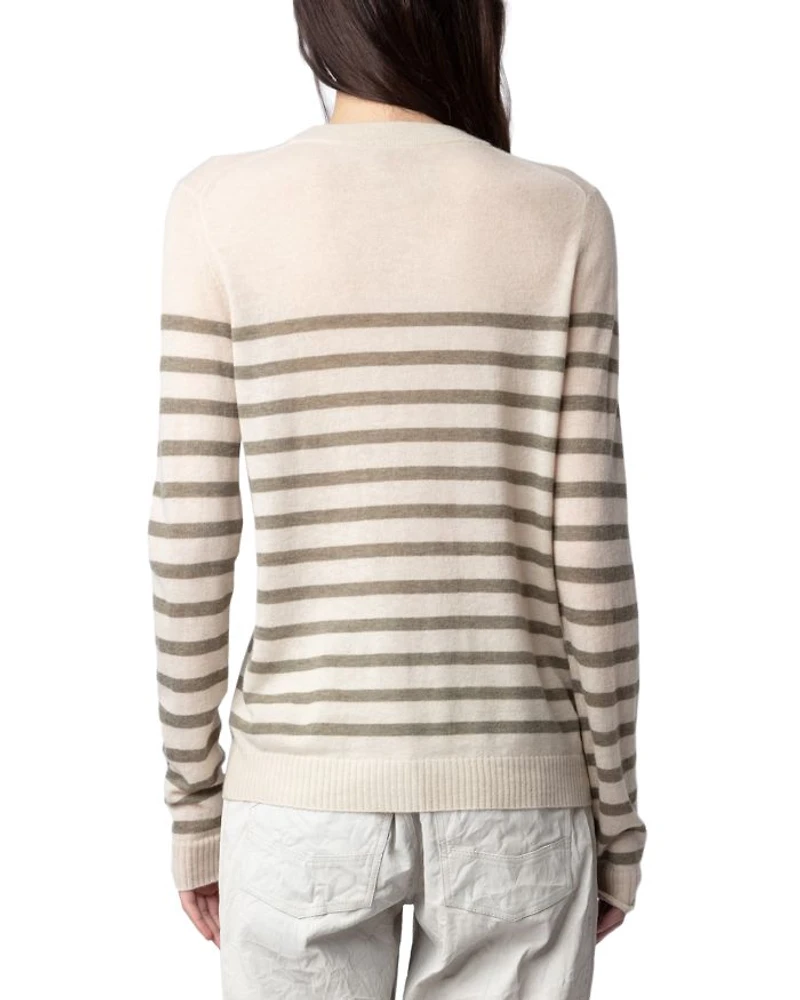 Source Cashmere Striped Sweater
