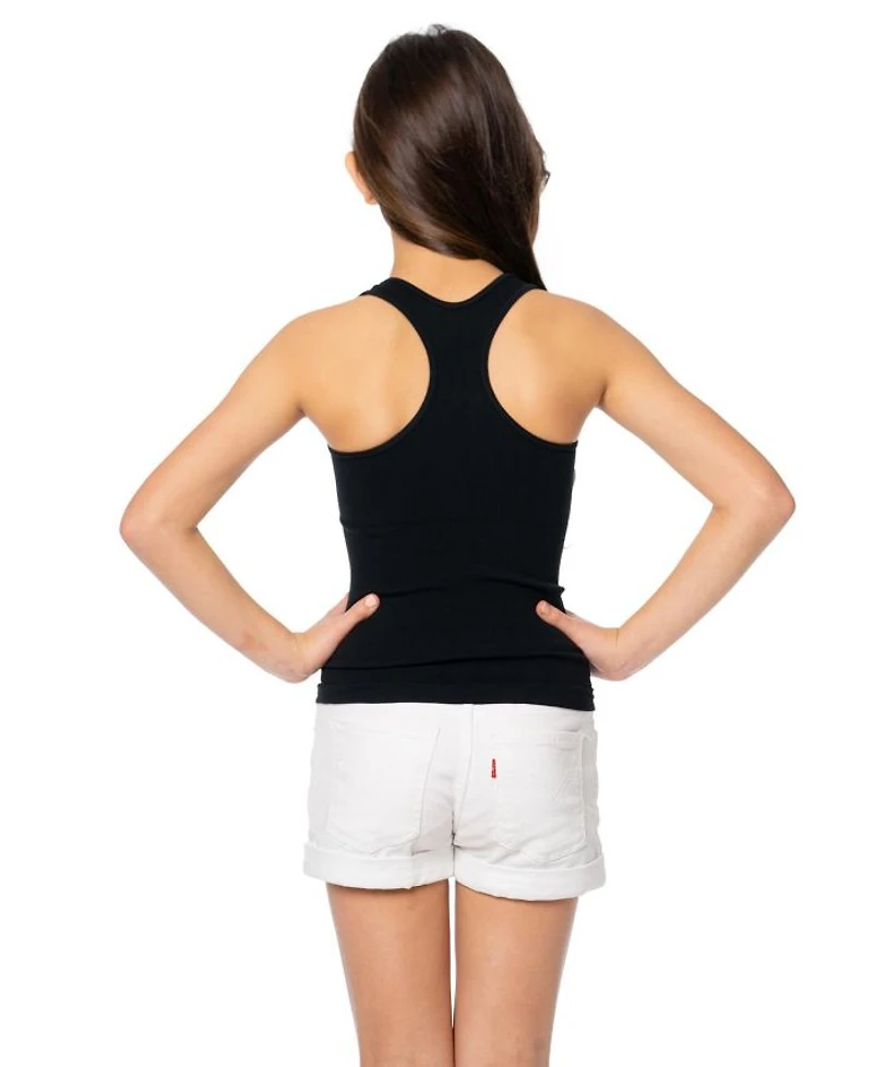 Ribbed Racer Back Tank Top - (10-14 Big Kid