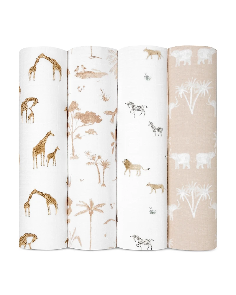 Aden and Anais Muslin Swaddles Safari Dreams, Pack of 4