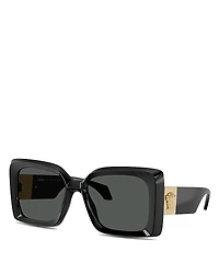 Versace Medusa Plaque Square Sunglasses, 54mm