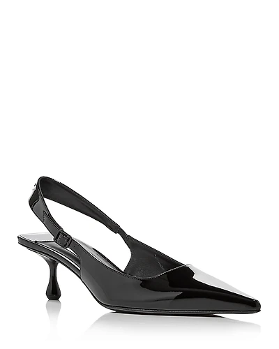 Jimmy Choo Women's Amel 50 Slingback Kitten Heel Pumps