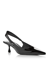 Jimmy Choo Women's Amel 50 Slingback Kitten Heel Pumps
