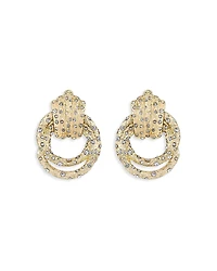 Ettika Only Royalty Pave Doorknocker Drop Earrings