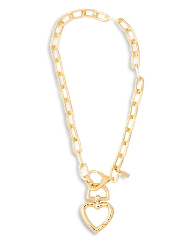 Heart Pendant Necklace, 18"