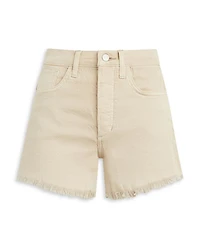 The Alex High Rise Denim Shorts Safari