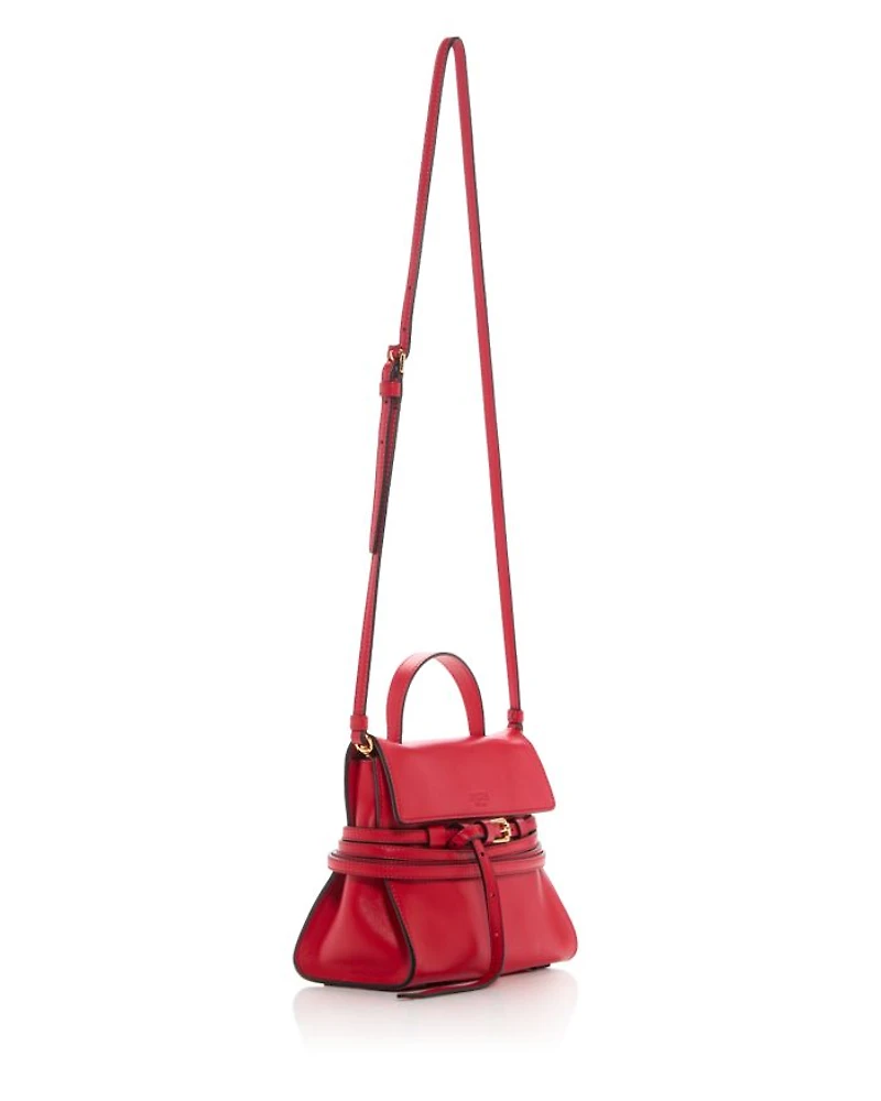 Tie Me Small Leather Crossbody Bag
