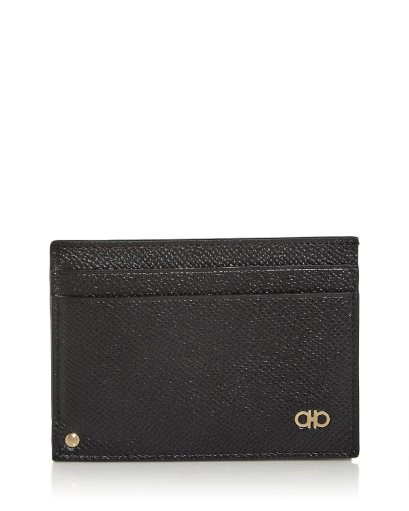 Gancini Revival Leather ID Window Card Case