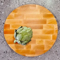 12" Round Maple End Grain Board