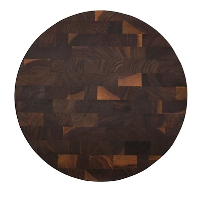 16" Round Walnut End Grain Board