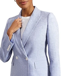 Adina Linen Double Breasted Jacket