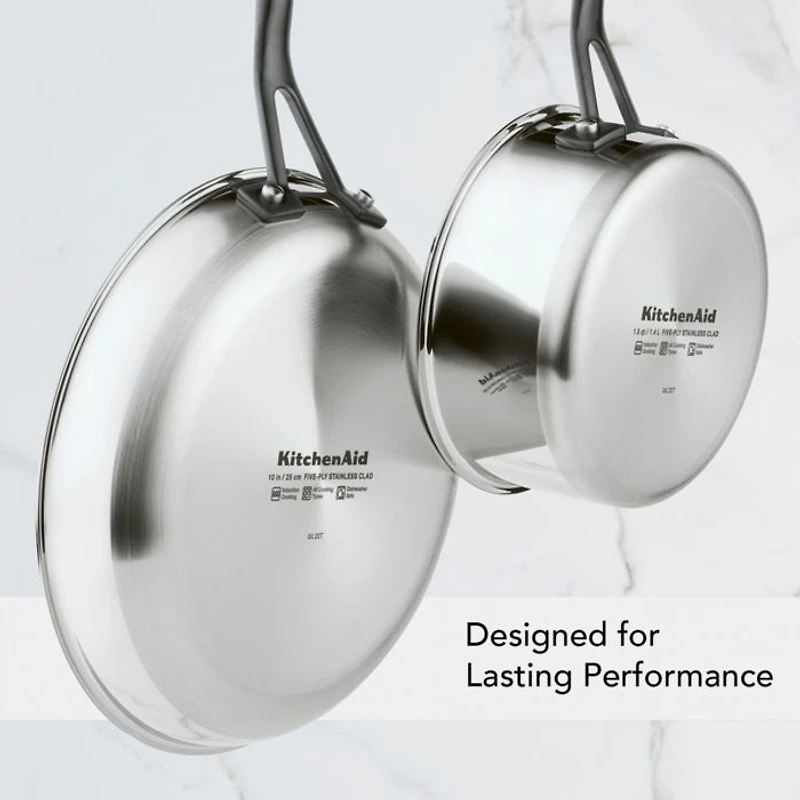 5 Ply Stainless Steel 1.5 Qt Saucepan and Lid