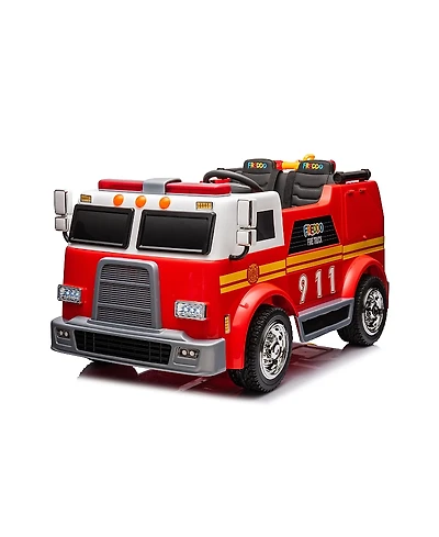 Freddo 24V Fire Truck 2-Seater Ride On Toy - Ages 3-8 Years