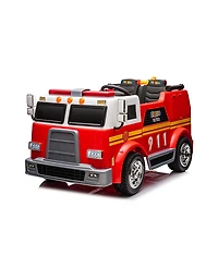 Freddo 24V Fire Truck 2-Seater Ride On Toy - Ages 3-8 Years