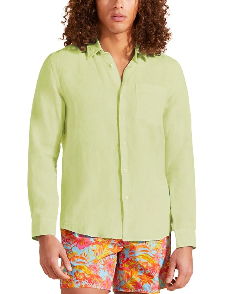 Caroubis Linen Regular Fit Shirt