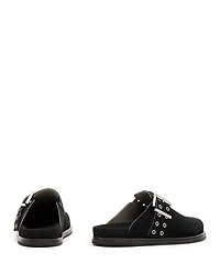 Women's Juno Buckled Grommet Mule Clogs