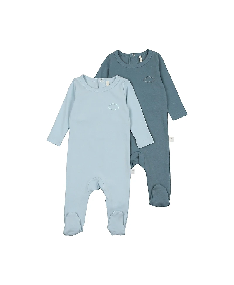 Pouf Baby Boys' 2 Pack Footies